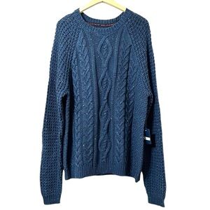 Lucky Brand Tweed Crew Neck Sweater Size XXL